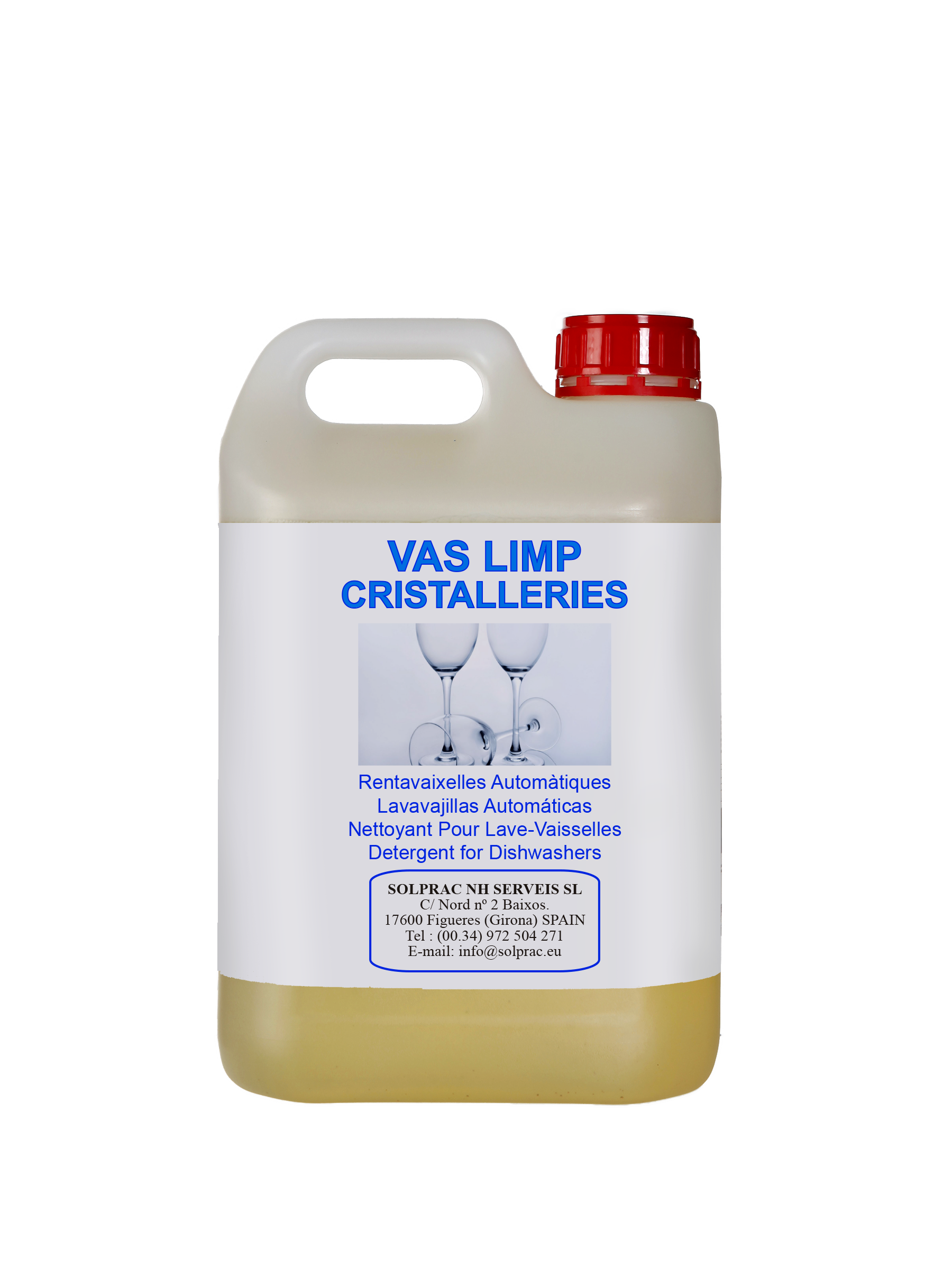VAS LIMP AUTOMATICAS CRISTAL ALU 06 KG. Detergent Automàtiques Efecte Residual.*C