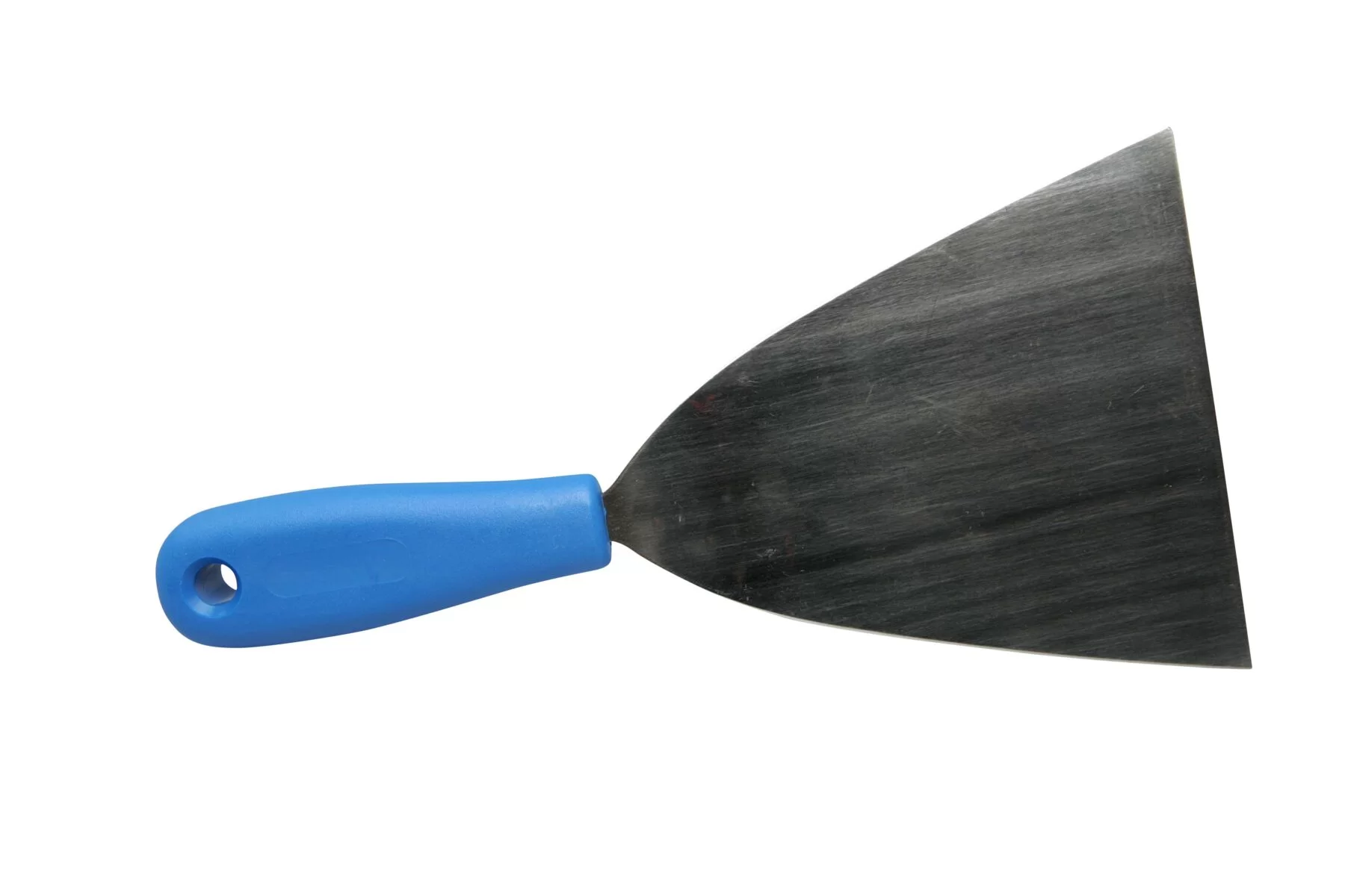ESPATULA FBK ACERO INOX. FLEXIBLE MANGO PLASTICO 120 mm AZUL