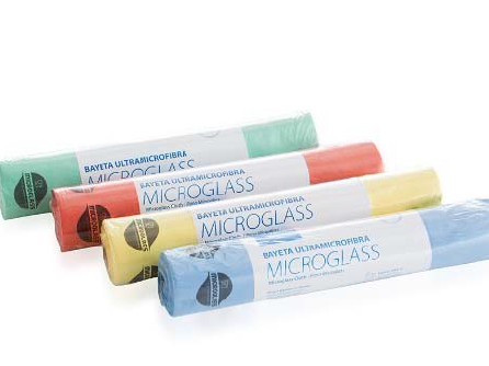 ROLLO BAYETA MICROGLASS AZUL CON PRECORTE 40x60 (12 PRECORTES)