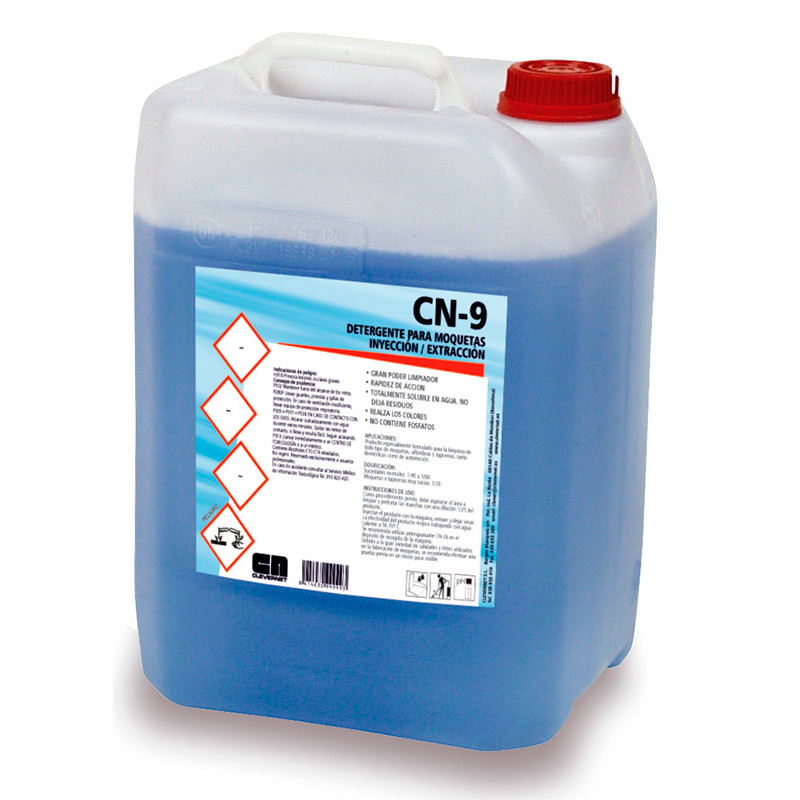 CN-9  DETERG.MOQUETAS INYECCION/EXTRACC 5 LTS.