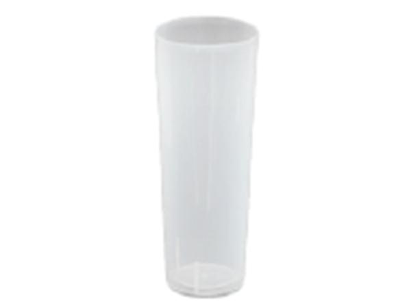 CJ. 500 UNDS. VASO TUBO TRANSPARENTE 315ml. PP