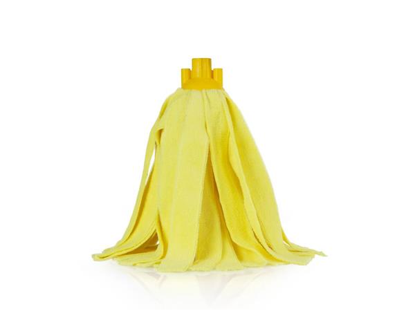 FREGONA DE MICROFIBRA AMARILLO CON ROSCA
