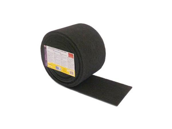 ROLLO ESTROPAJO FIBRA NEGRA. 6 M. X 15 CM.
