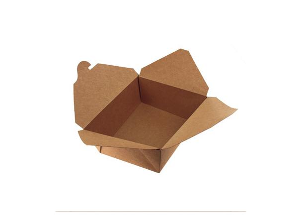 CJ. 200 UNDS. CAJA KRAFT ALMUERZO ANTIGRASA 215x160x50mm - 1000ml