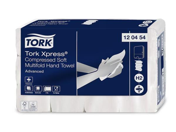 CAJA 12 PAQ.x 200UND. TOALLA ENTREDOBLADA TORK 2/C 2400 UND. PASTA