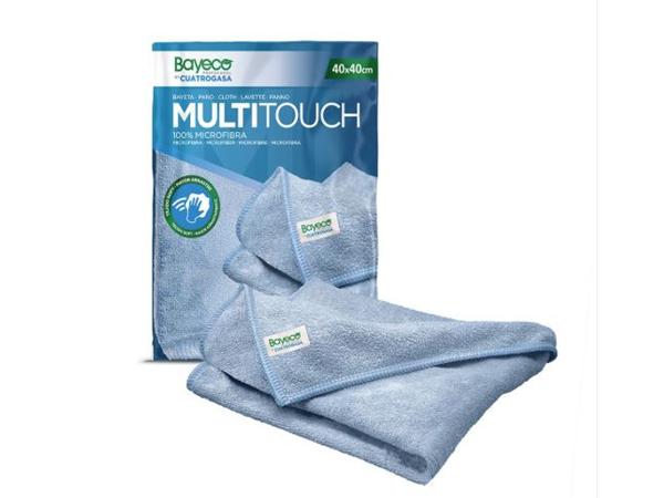 BAYETA MICROFIBRA 40x40 AZUL EMBOLSADA INDIVIDUAL