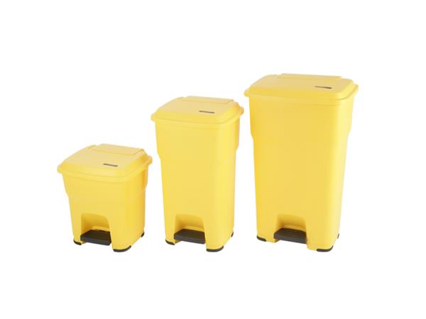 CONTENEDOR HERA 60L. AMARILLO CON PEDAL