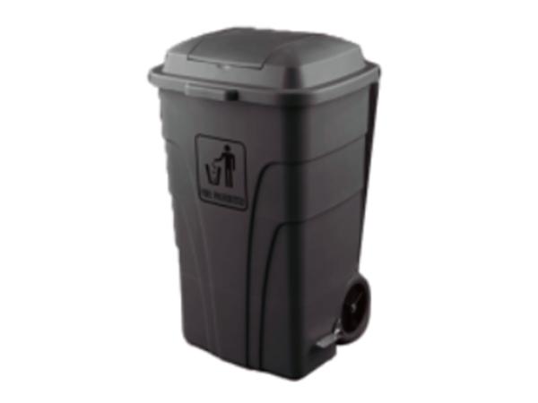CONTENEDOR 120L CON APERTURA PEDAL GRIS