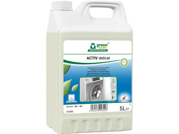 CJ. 2 UNDS. DETERGENTE TEXTILES DELICADOS GREEN CARE ACTIV DELICAT 5 LTS.