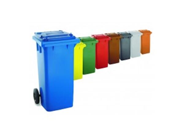 CONTENEDOR 120 LTS. MARRON CON RUEDAS