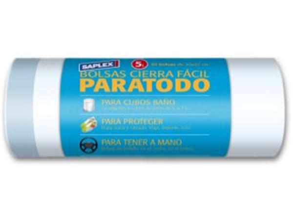 CJ. 28 ROLLO 30 UNDS. BOLSA SAPLEX PARATODO C/F 35X37 5L