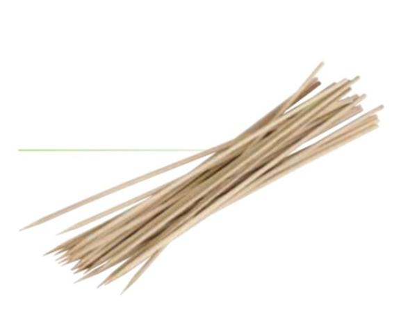 PAQ. 200 UNDS. PALILLO BROCHETA DE BAMBU 2,5 mm x 15 cm
