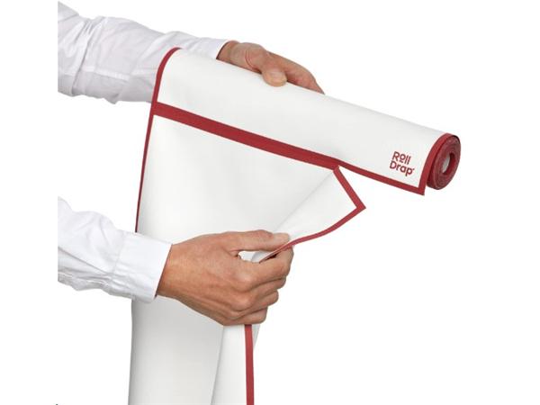 PAÑO COCINA ROLLO ROLL DRAP BLANCO CENEFA BURDEOS 40x64