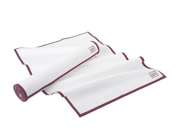 ROLLO 10 UNDS. PAÑO COCINA ROLL DRAP BLANCO CENEFA BURDEOS 40X64
