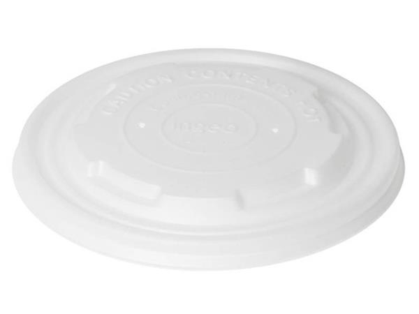 170737 CJ. 800 UNDS. TAPA PARA CUENCO PARA SOPA 170734-170736 120x120x10mm CPLA BLANCO
