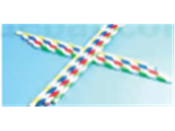 CJ.10000 UNDS CAÑITAS RECTAS PAPEL Colores a rayas surtidos 6x200mm