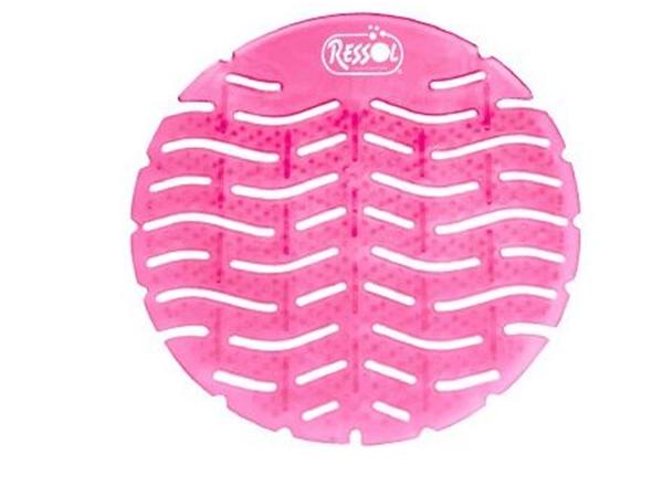 CJ.10 UNDS. PANTALLA URINARIOS OLOR CEREZA (ROSA)