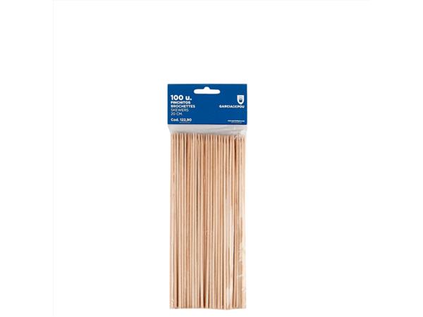 CJ 1000 UNDS. BROCHETAS 20 CM NATURAL MADERA