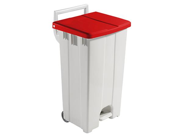 CONTENEDOR DERBY 90 LT. C/TAPA ROJA