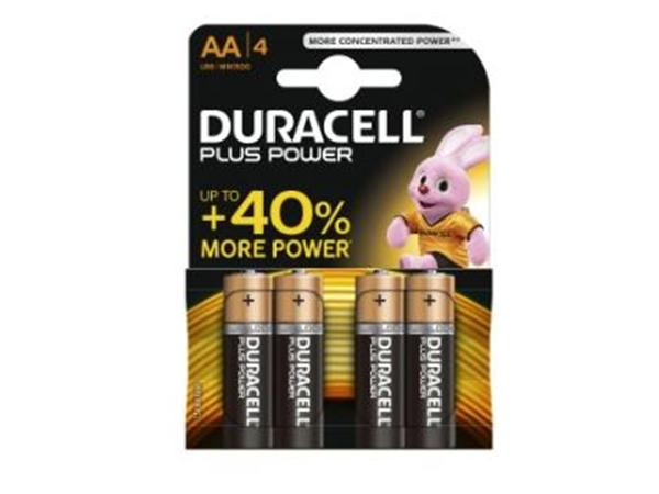 CJ. 20 UNDS. PILA DURACELL PLUS AA LR06 (BLISTER 4 PILAS)