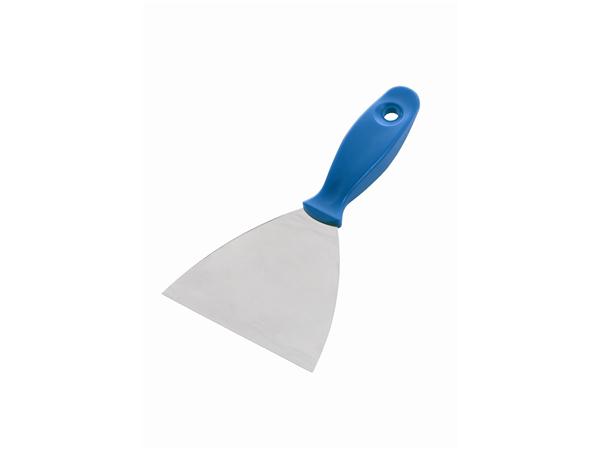ESPATULA FBK ACERO INOX. FLEXIBLE MANGO PLASTICO 120 mm AZUL