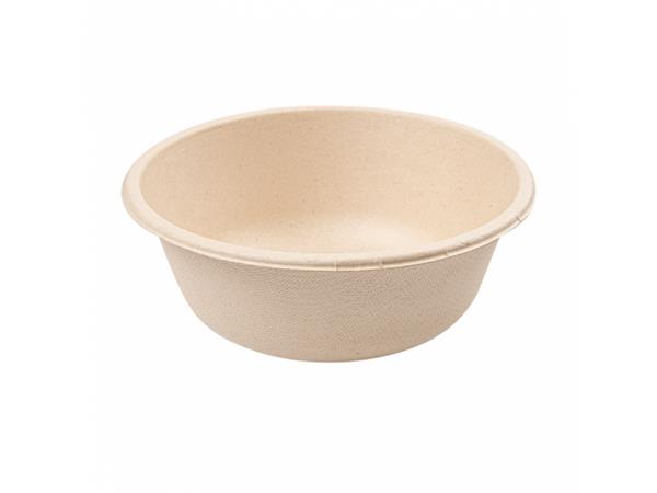 CJ. 500 UNDS. ENSALADERAS BIONIC 500 ML Ø 15x6 CM NATURAL CELULOSA