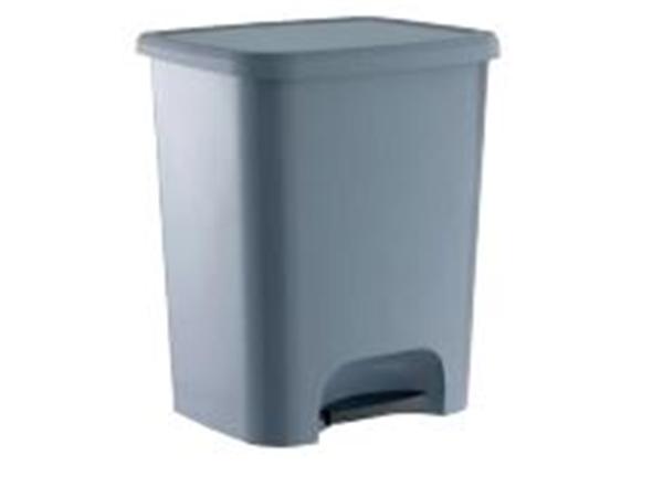 PAPELERA GRIS 25 LT.CON PEDAL