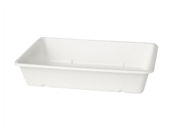 177011 CJ. 480 UNDS. CAJA RECTANGULAR 1200 ml 230x155x46mm BAGAZO BLANCO