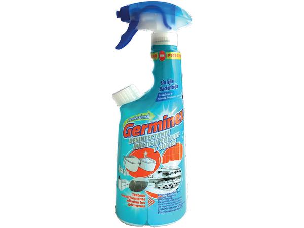 CJ. 6 UNDS ECOFOAM SYSTEM GERMINEX DESINFECTANTE MULTISUPERFICIES Y SUELOS 400ml.*C