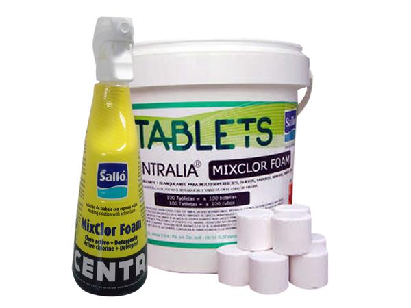CAJA. 10 UNDS. CUBO 100 TABLETAS MIXCLOR FOAM.*C