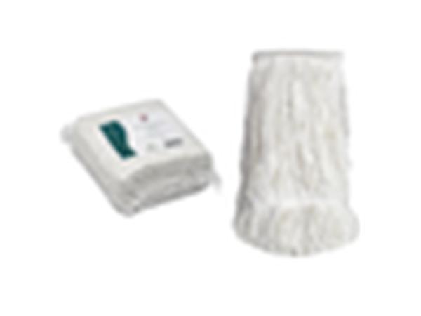 FREGONA INDUSTRIAL HILO ALGODON BLANCO 5 CABOS CARDA CON BANDA (Tipo 350 g.)