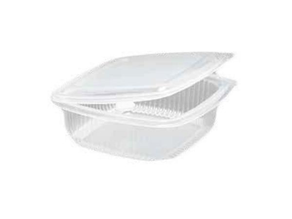 CJ. 400UNDS. RECIPIENTE PP CON TAPA BISAGRA 150x140x78 mm.-1000ml