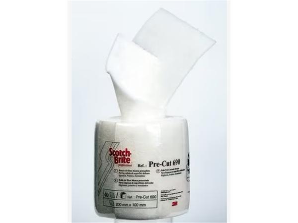 ESTROPAJO ROLLO 3M 690 BLANCO PRECORTADO 4X0,2m