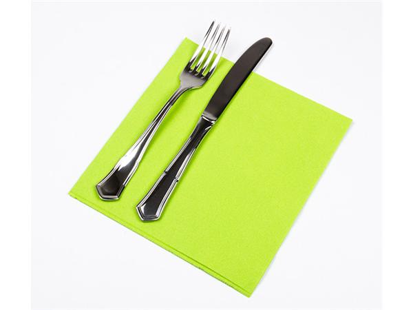 CJ. 1200 UNDS SERVILLETA 40X40 P&P 2/C PISTACHO