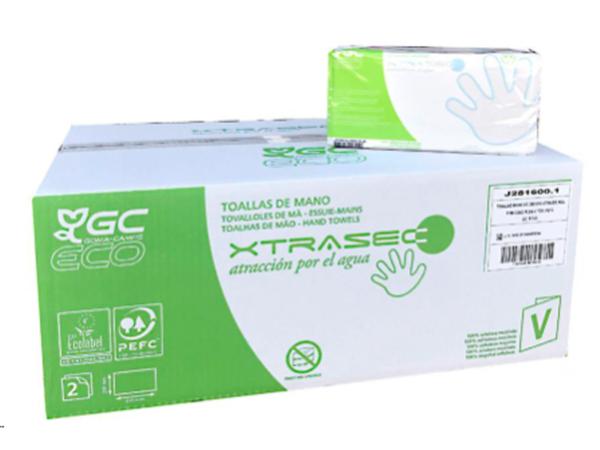 CAJA 20 PAQ.x 196UND. TOALLA ENTREDOBLADA GC 2/C 3920 UND. ECOLABEL