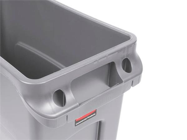CONTENEDOR CON ASAS SLIM JIM GRIS 87 LT.