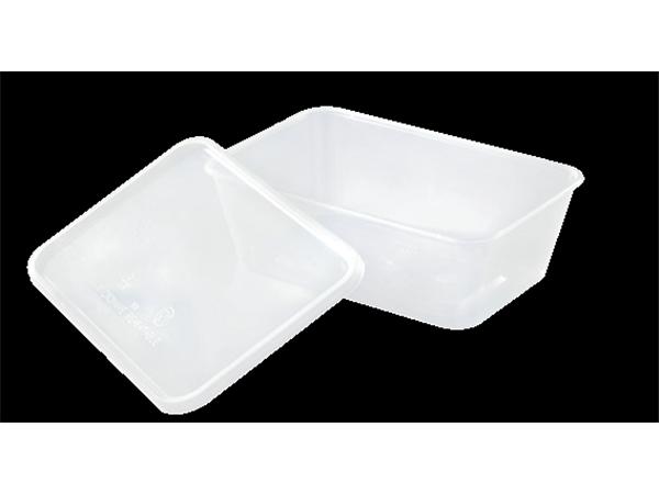 CJ. 250u TAPER RECTANGULAR PP INTYECTADO 188X126X38mm 500ML