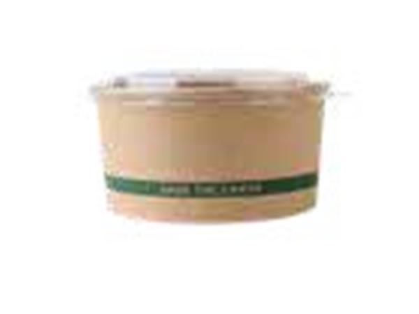 CJ. 200 UNDS. ENSALADERA KRAFT + TAPA PET 1.300ML.