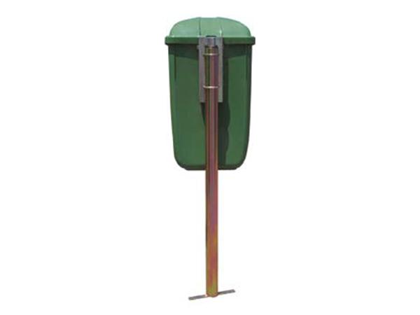 POSTE METALICO SUJETA PAPELERAS 50 L