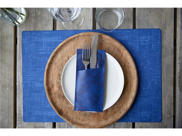 183415 CJ. 30 UNDS. MANTELITOS SILICONA RECTANGULAR 30x45cm AZUL