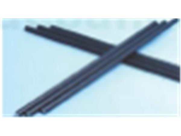 PAQ. 100 UNDS. CAÑITAS RECTAS PAPEL NEGRAS 6x200mm