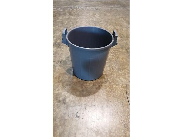 PAPELERA 20L GRIS C/ASAS