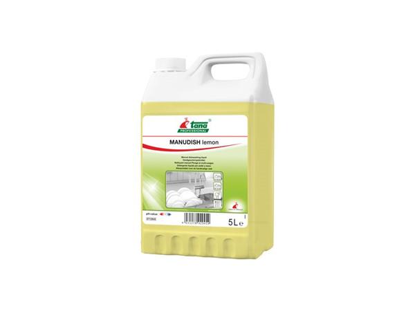 CJ. 2 UNDS. LAVAVAJILLAS MANUAL CONCENTRADO GREEN CARE MANUDISH LEMON 5 LT.
