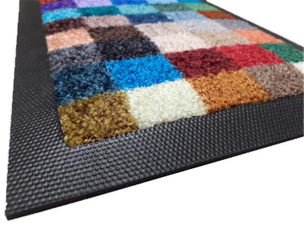 ALFOMBRA TEXTIL CON BASE CAUCHO 150X200 CMS GRIS ANTRACITA
