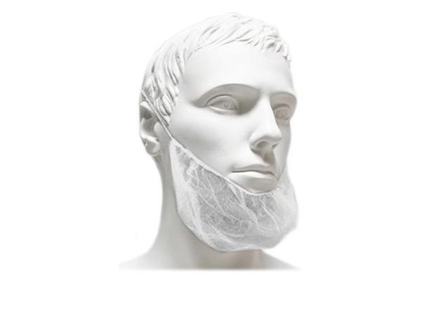 CJ. 1000 UNDS. CUBRE BARBAS POLIPROPILENO BLANCO