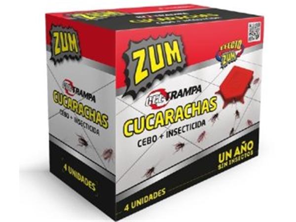 CJ. 4 UNDS. ZUM INSECTICIDA CUCAS TRAMPA CEBO *B