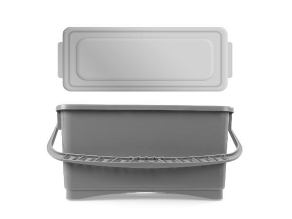 CUBO HERMETIC GRIS 20 LTS C/TAPA+ASA