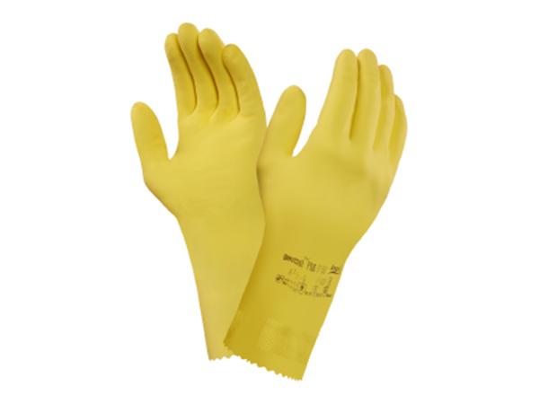 GUANTE LATEX FLOCADO AMARILLO T- 8,5-9