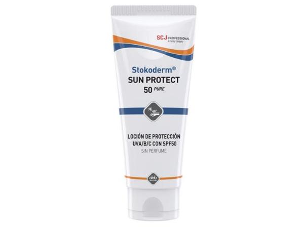 CJ. 12 UNDS. PROTECTOR SOLAR STOKODERM SUN PROTECT SF50 PURE (TUBO 100 ML)