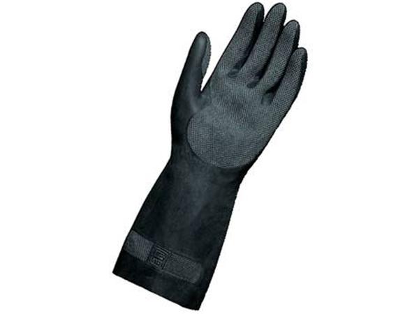 GUANTE LATEX-NEOPRENO NEGRO SPONTEX T- 6 -  6 1/2